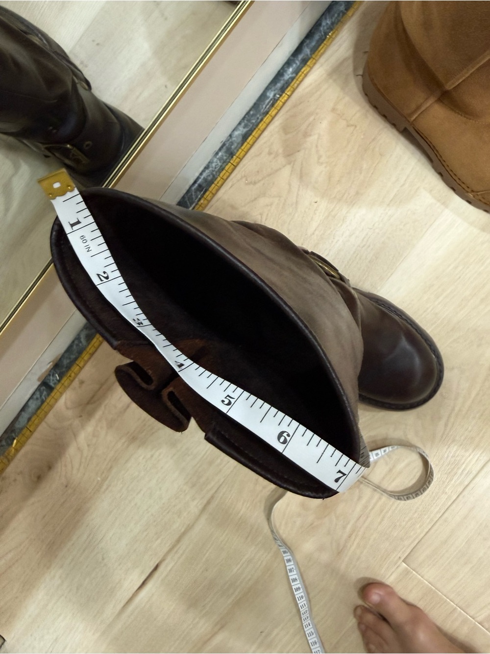 Jeffrey Campbell Chunky Brown Leather Harness Boots - Picture 7 of 7
